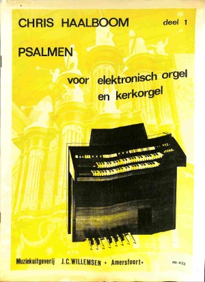 Psalmen voor elekronisch orgel en kerkorgel - deel 1 - Tweedehands notenschrift