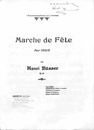 Marche de fête - Tweedehands notenschrift