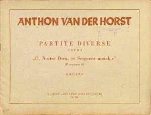 Partite diverse sopra 'O, nostre Dieu, et Seigneur amiable' (Pseaume 8) - Tweedehands notens