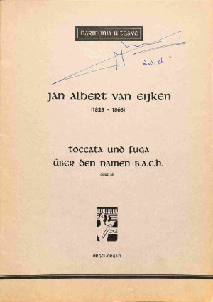 Toccata und Fuga über den Namen B.A.C.H. - Tweedehands notenschrift