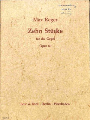 Zehn Stücke für die Orgel - Tweedehands notenschrift