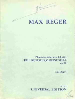 Phantasie über den Choral: Freu' dich sehr, om meine Seele - Tweedehands notenschrift