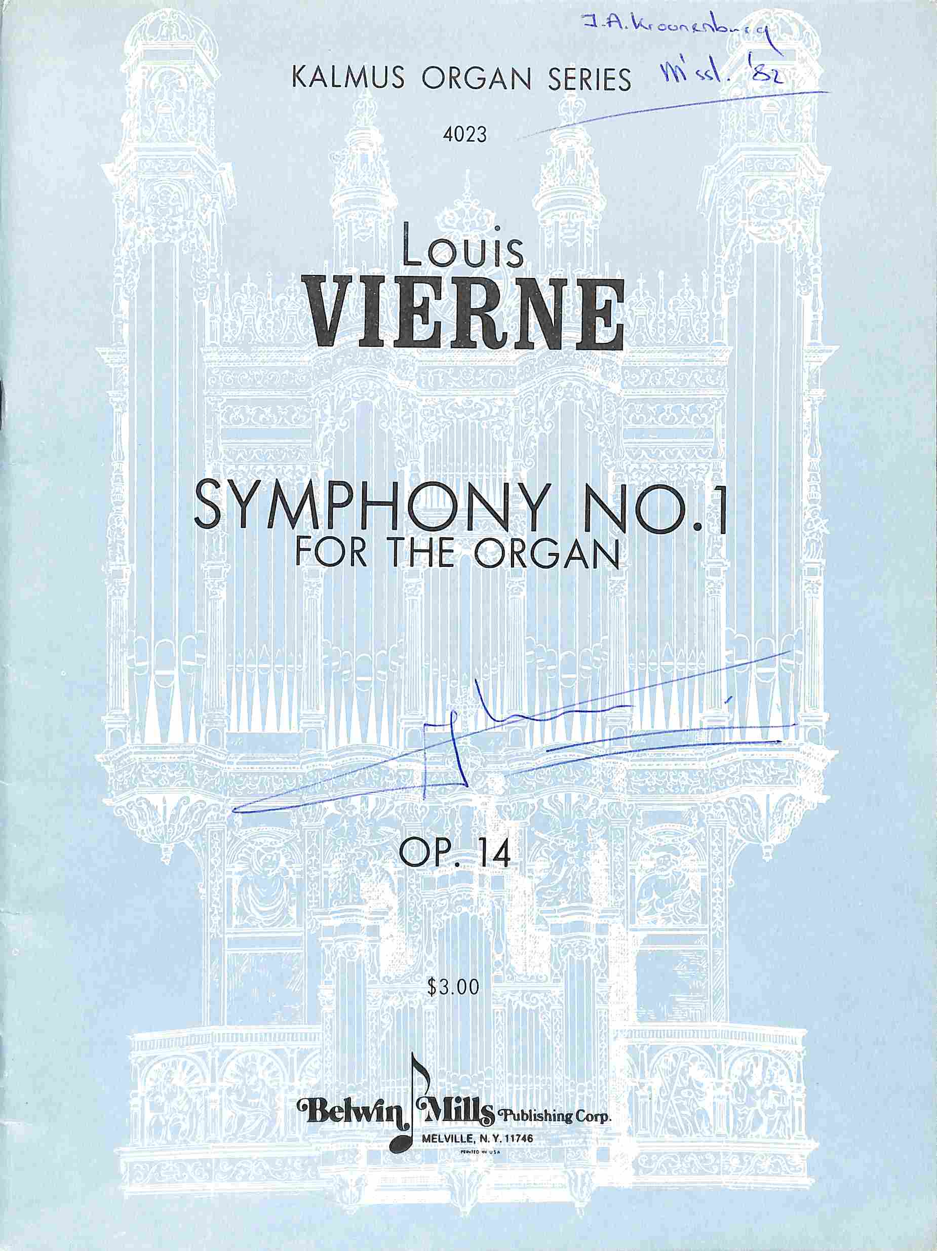 Symphony no. 1 - Tweedehands notenschrift