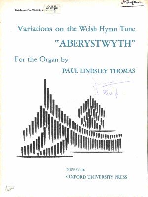 Variations on the Welsh hymn tune aberystwyth - Tweedehands notenschrift