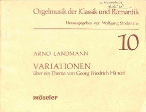 Variationen über ein Thema von Georg Friedrich Händel - Tweedehands notenschrift