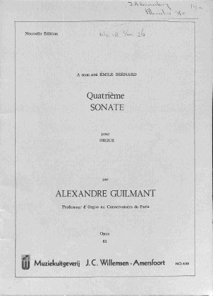 Quatrième sonate - Tweedehands notenschrift