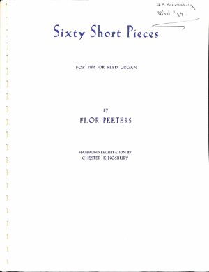 Sixty short pieces - Tweedehands notenschrift