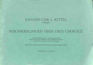 Veränderungen über drei Choräle - Tweedehands notenschrift