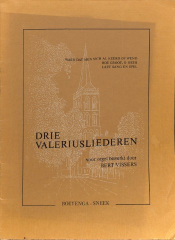 Drie Valeriusliederen - Tweedehands notenschrift