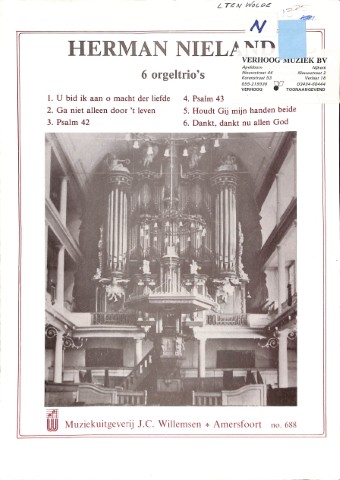 6 orgeltrio's - Tweedehands notenschrift