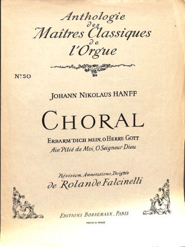 Choral: erbarm dich mein, o Herre Gott - Tweedehands notenschrift
