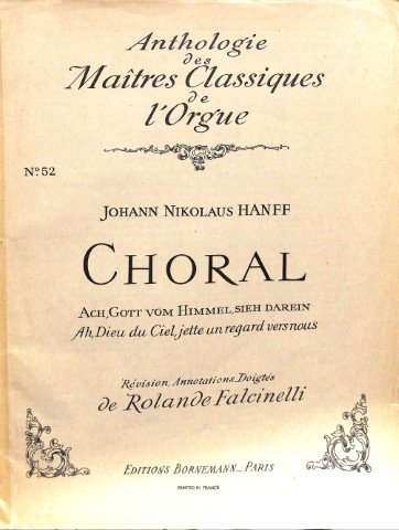 Choral: ach, Gott vom Himmel, sieh darein - Tweedehands notenschrift