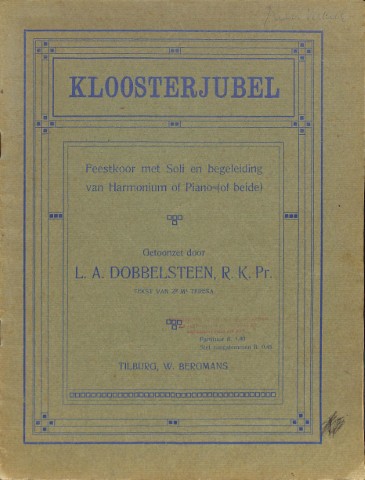 Kloosterjubel - Tweedehands notenschrift