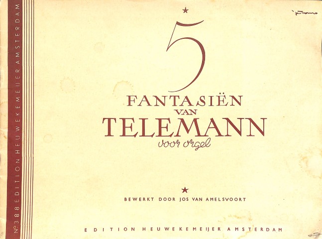 5 fantasiën - Tweedehands notenschrift