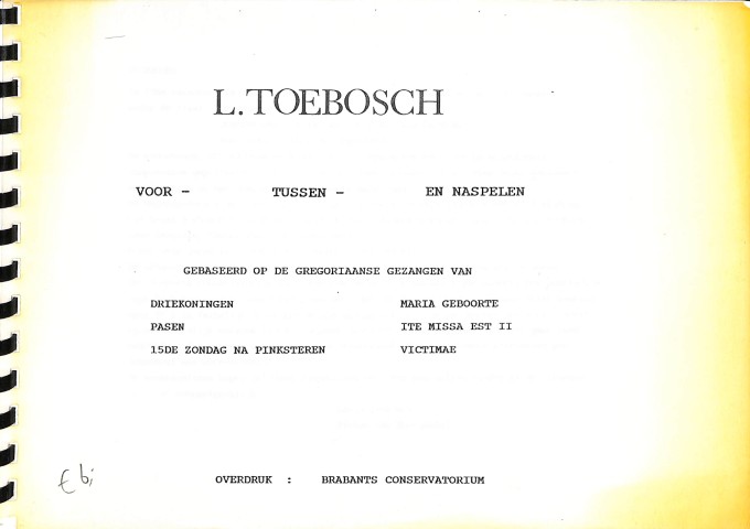 Voor-, tussen- en naspelen - Tweedehands notenschrift