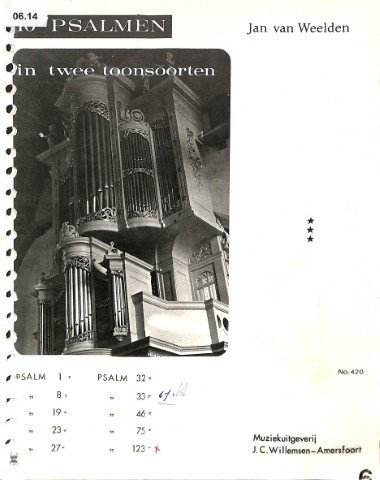 10 psalmen in twee toonsoorten - deel 3 - Tweedehands notenschrift