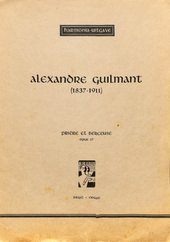 Prière et berceuse - Tweedehands notenschrift