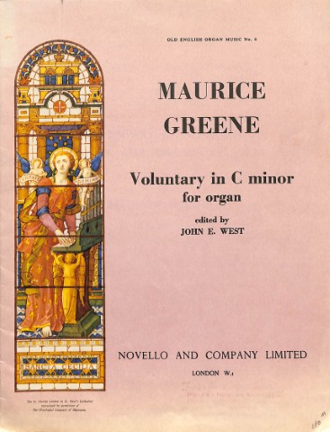 Voluntary in C minor - Tweedehands notenschrift