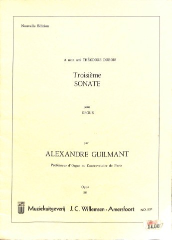Troisième sonate - Tweedehands notenschrift