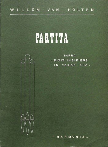 Partita sopra 'dixit insipiens in corde suo' - Tweedehands notenschrift