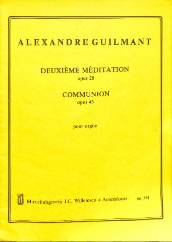 Deuxième méditation - Communion - Tweedehands notenschrift