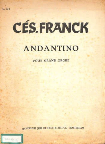 Andantino - Tweedehands notenschrift