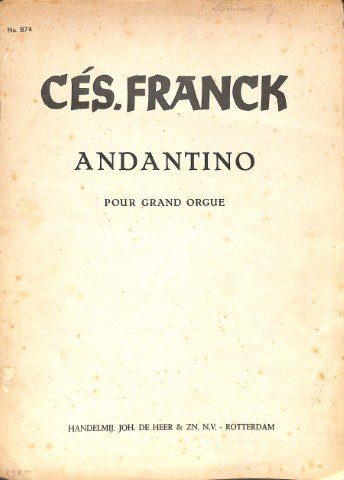 Andantino - Tweedehands notenschrift
