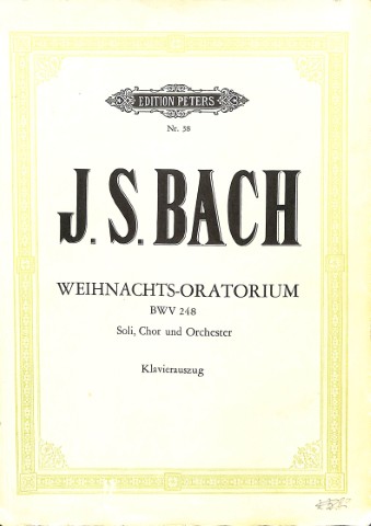 Weihnachts-Oratorium - Tweedehands notenschrift