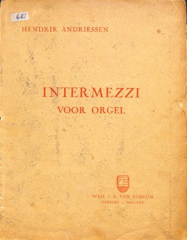 Intermezzi voor orgel - Tweedehands notenschrift