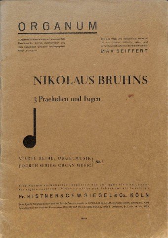 3 Praeludien und Fugen - Tweedehands notenschrift