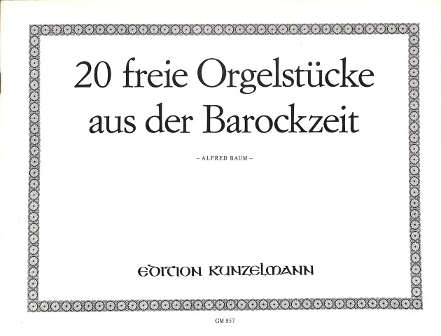 20 freie Orgelstücke aus der Barockzeit - Tweedehands notenschrift