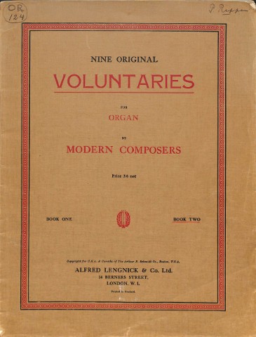 Nine original voluntaries - Tweedehands notenschrift