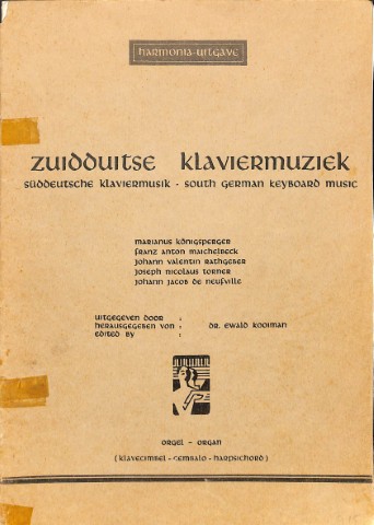 Zuidduitse klaviermuziek - Tweedehands notenschrift