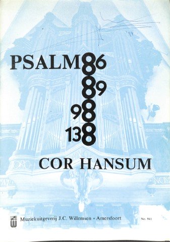 Psam 86, 89, 98 & 138 - Tweedehands notenschrift