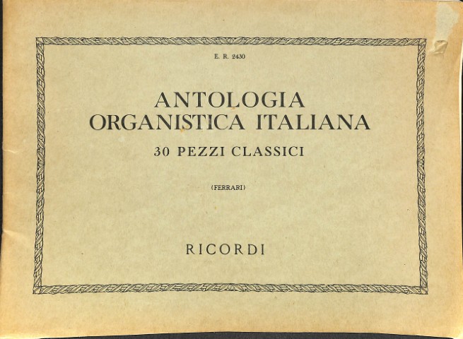Antologia Organistica Italiana - Tweedehands notenschrift