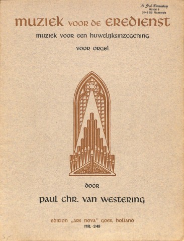 Muziek voor de eredienst: huwelijksinzegening - Tweedehands notenschrift