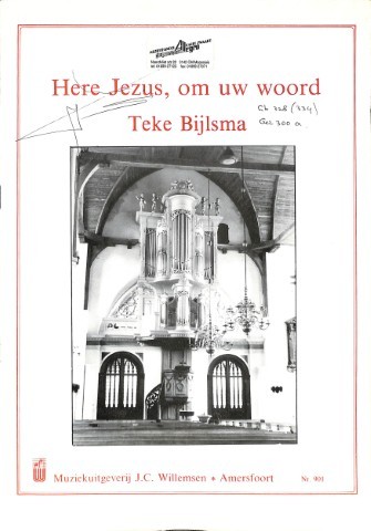 Here Jezus, om uw woord - Tweedehands notenschrift