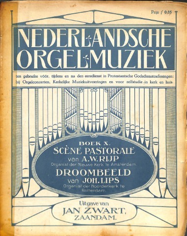 Nederlandsche Orgelmuziek - Boek X - Tweedehands notenschrift