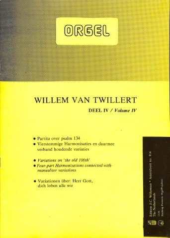 Partita over psalm 134 - deel 4 - Tweedehands notenschrift