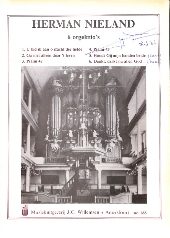 Zes orgeltrio's - Tweedehands notenschrift