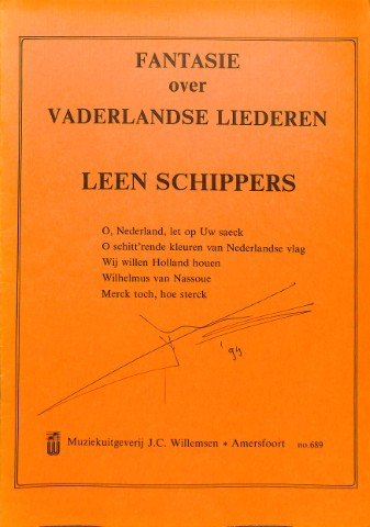 Fantasie over vaderlandse liederen - Tweedehands notenschrift