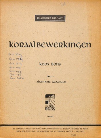 Koraalbewerkingen - Deel 8 - Tweedehands notenschrift