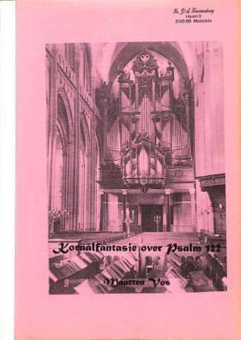 Koraalfantasie over Psalm 122 - Tweedehands notenschrift