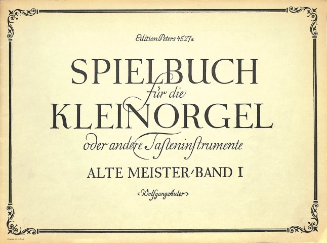 Spielbuch für die Kleinorgel - deel 1 - Tweedehands notenschrift