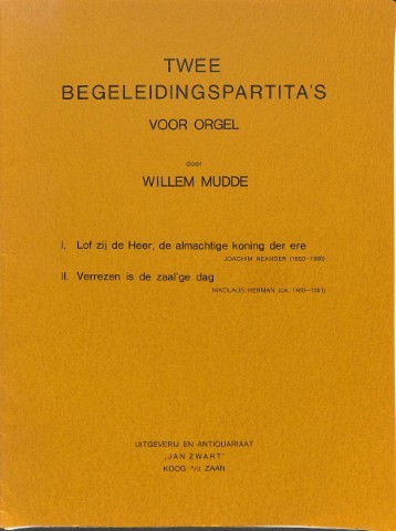 Twee begeleidingspartita's voor orgel - Tweedehands notenschrift