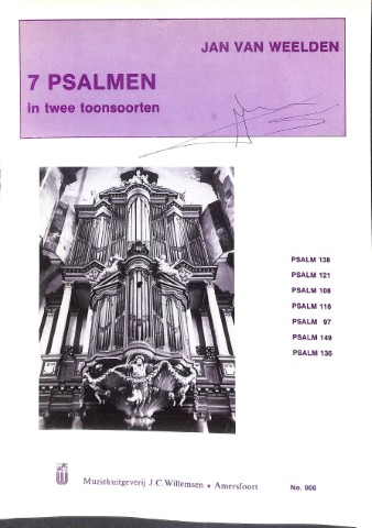 7 Psalmen in twee toonsoorten - Tweedehands notenschrift