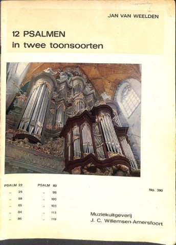 12 Psalmen in twee toonsoorten - Tweedehands notenschrift