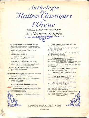 Anthologie des Maitres Classiques de I'Orgue - Tweedehands notenschrift