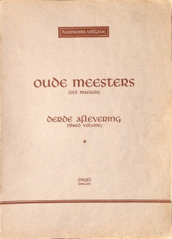 Oude meesters - deel 3 - Tweedehands notenschrift