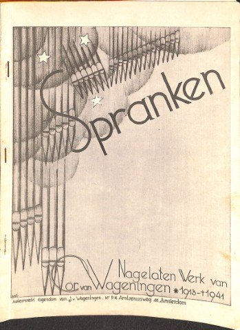 Spranken: Nagelaten werk van Cor van Wageningen - Tweedehands notenschrift